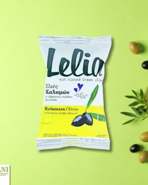 Lelia „Kalamata“ Oliven, verpackt in handlichen Tüten